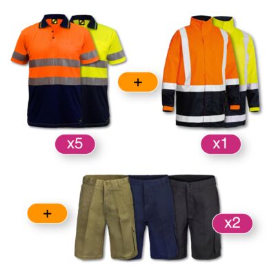 Workwear Package 2 (Hi-Vis + Reflective) + Jacket Thumbnail
